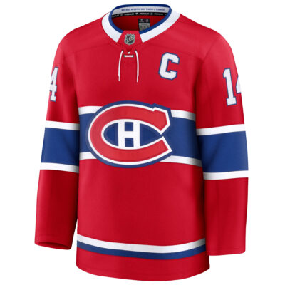 Alternative view of Nick Suzuki Montreal Canadiens Red Home Premium Jersey - All Stitched
