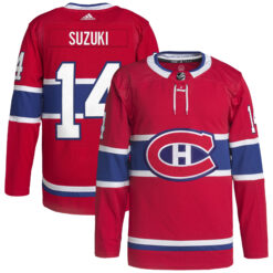 Nick Suzuki Montreal Canadiens Red Home Primegreen Jersey - All Stitched