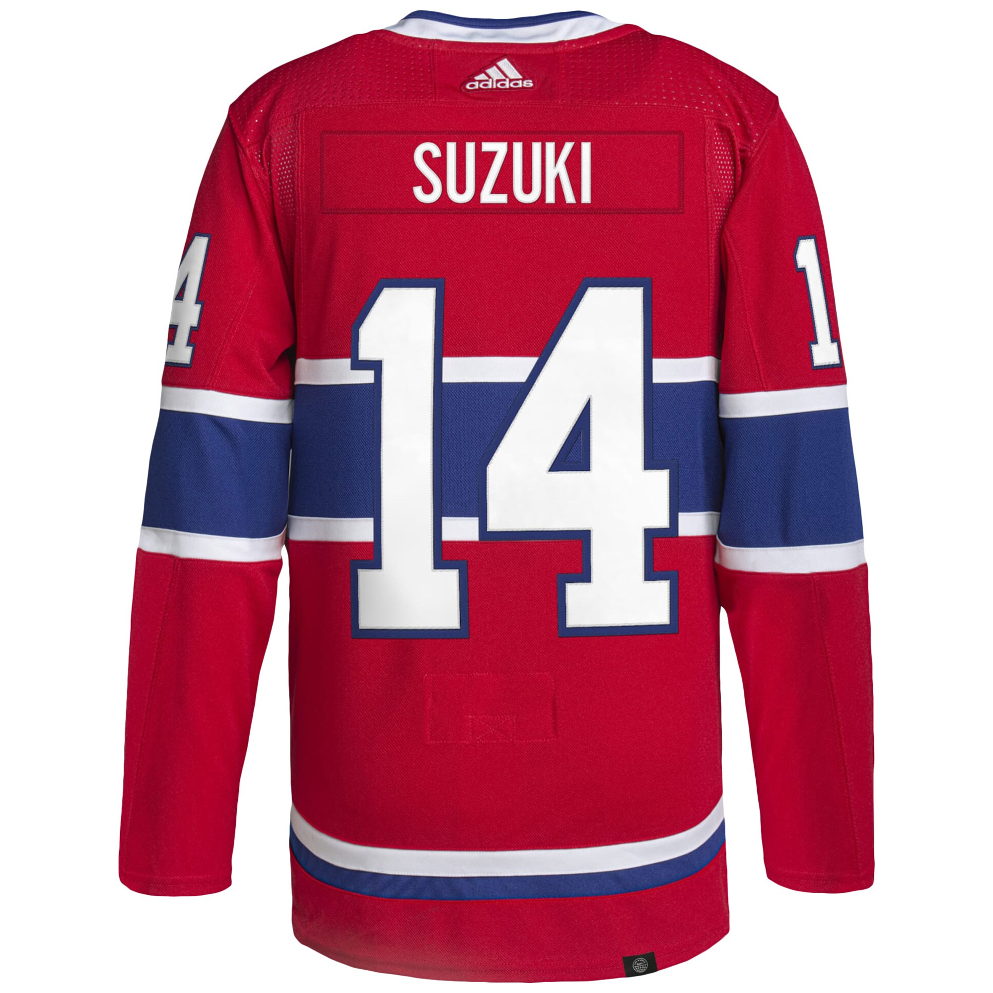 Nick Suzuki Montreal Canadiens Red Home Primegreen Jersey - All Stitched - Image 3