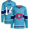 Nick Suzuki Montreal Canadiens Light Blue Reverse Retro 2.0 Primegreen Jersey - All Stitched