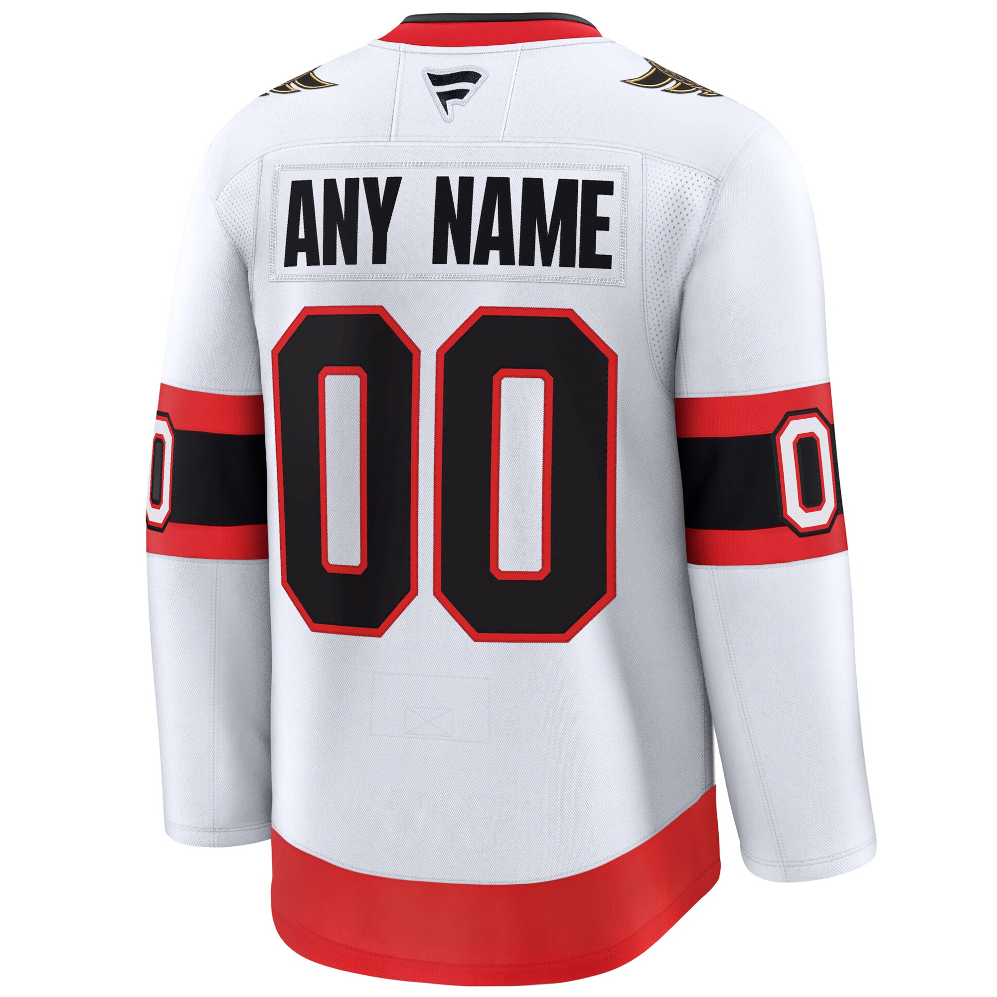 Custom Ottawa Senators White Road Premium Jersey - All Stitched - Image 3