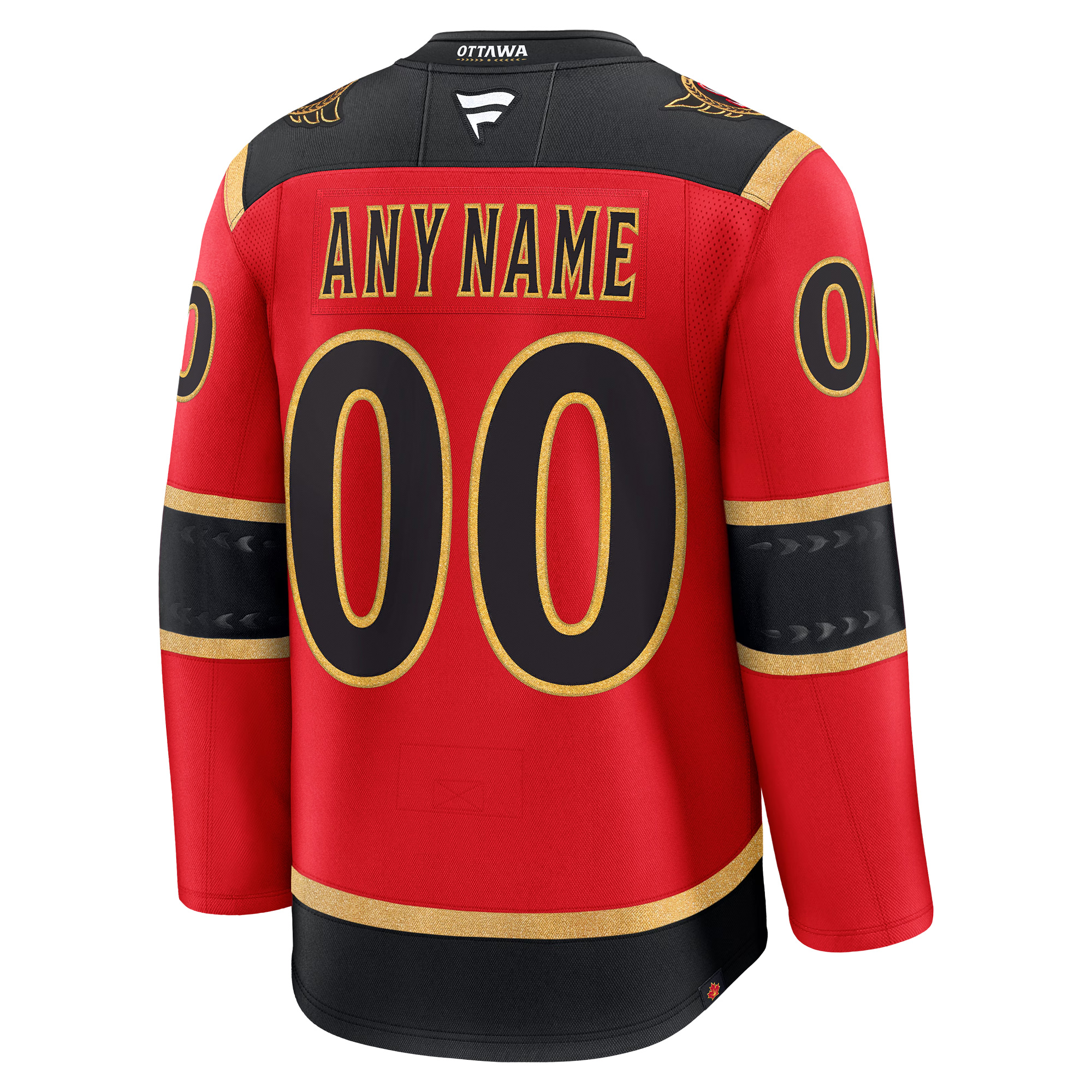 Custom Ottawa Senators Red Alternate Premium Jersey - All Stitched - Image 3