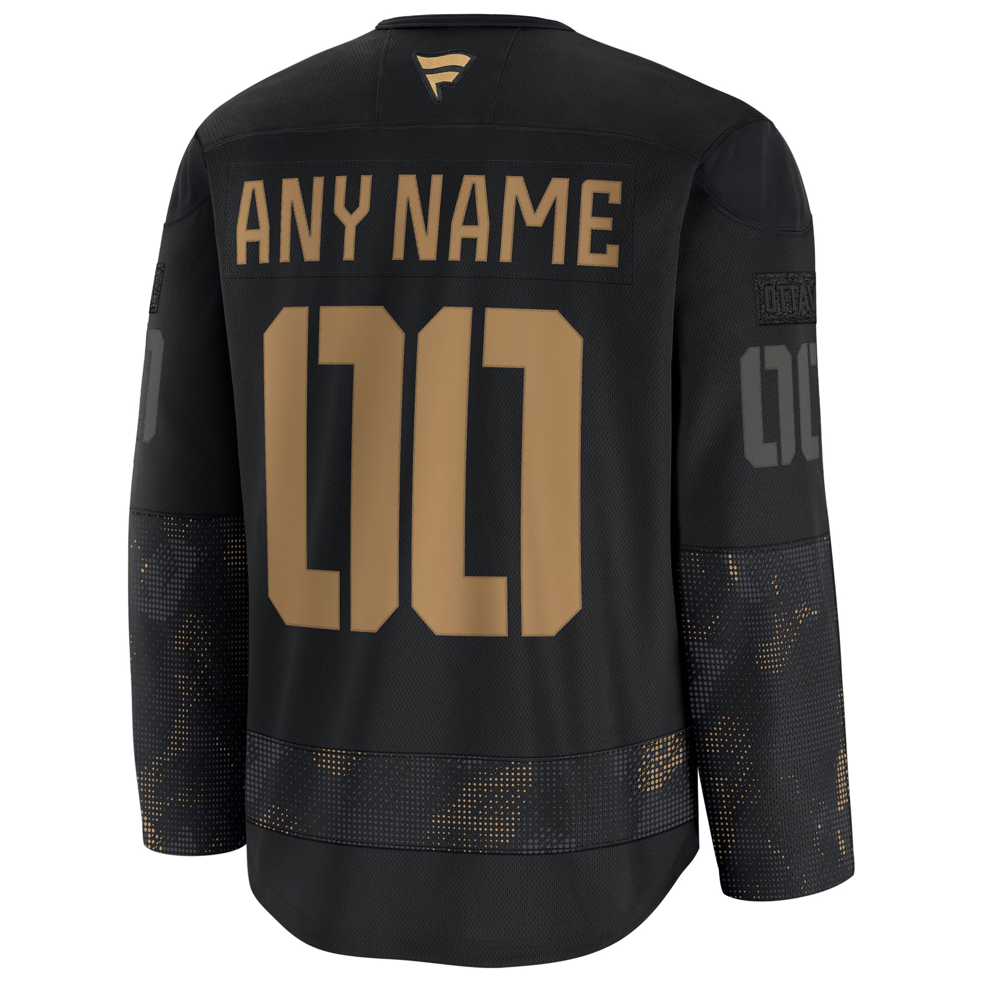 Custom Ottawa Senators Black 2024 Military Appreciation Premium Jersey - All Stitched - Image 3