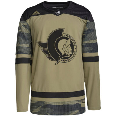 Alternative view of Custom Ottawa Senators Camo Military Appreciation Jersey - All Stitched