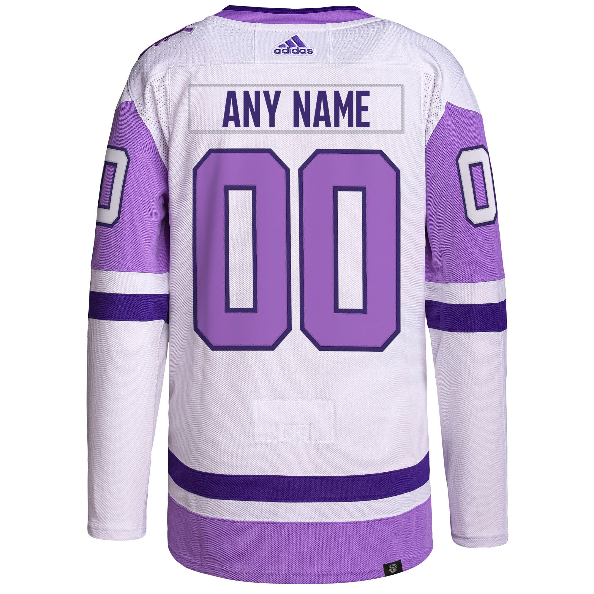Custom Ottawa Senators White Purple Hockey Fights Cancer Primegreen Jersey - All Stitched - Image 3