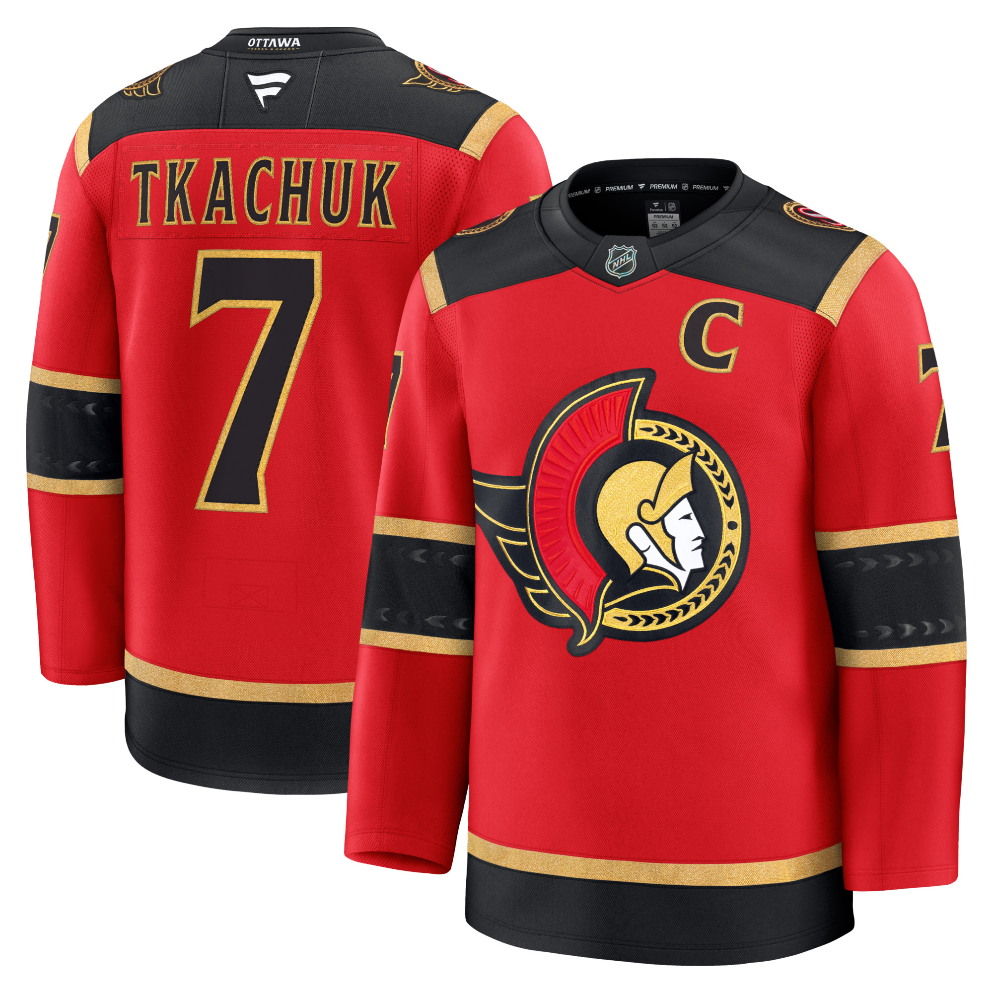 Brady Tkachuk Ottawa Senators Red Alternate Premium Jersey - All Stitched