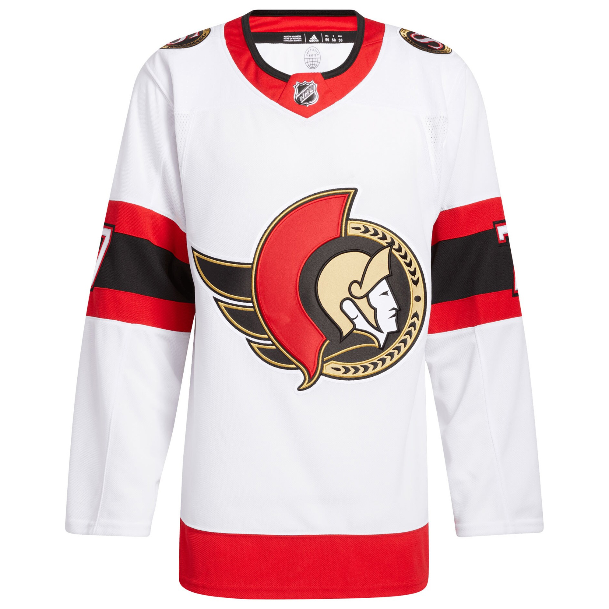 Brady Tkachuk Ottawa Senators White Road Primegreen Jersey - All Stitched - Image 2