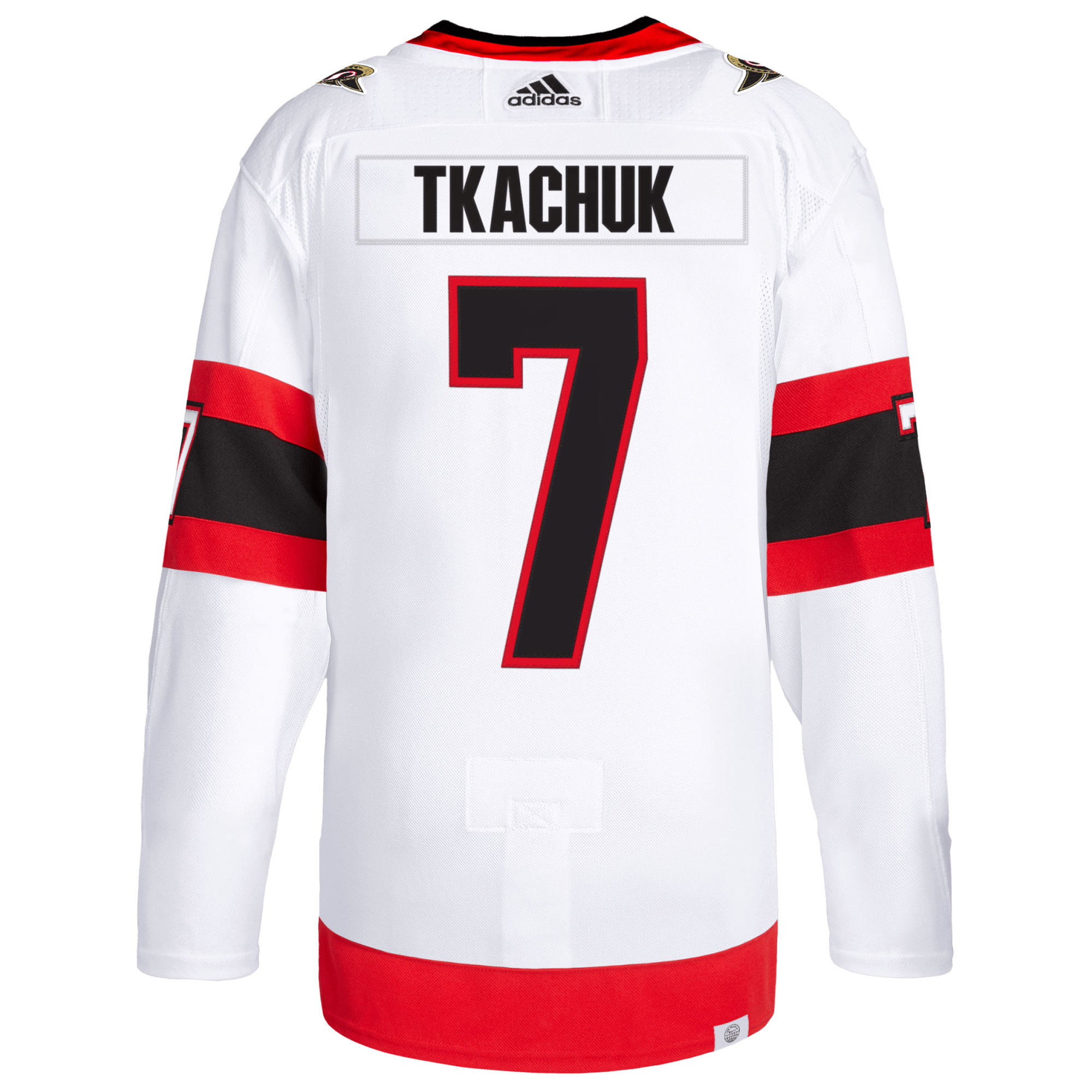 Brady Tkachuk Ottawa Senators White Road Primegreen Jersey - All Stitched - Image 3