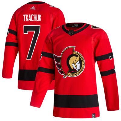 Brady Tkachuk Ottawa Senators Red 2020/21 Reverse Retro Primegreen Jersey - All Stitched