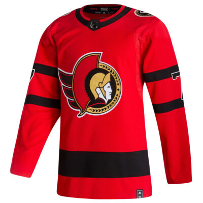 Alternative view of Brady Tkachuk Ottawa Senators Red 2020/21 Reverse Retro Primegreen Jersey - All Stitched