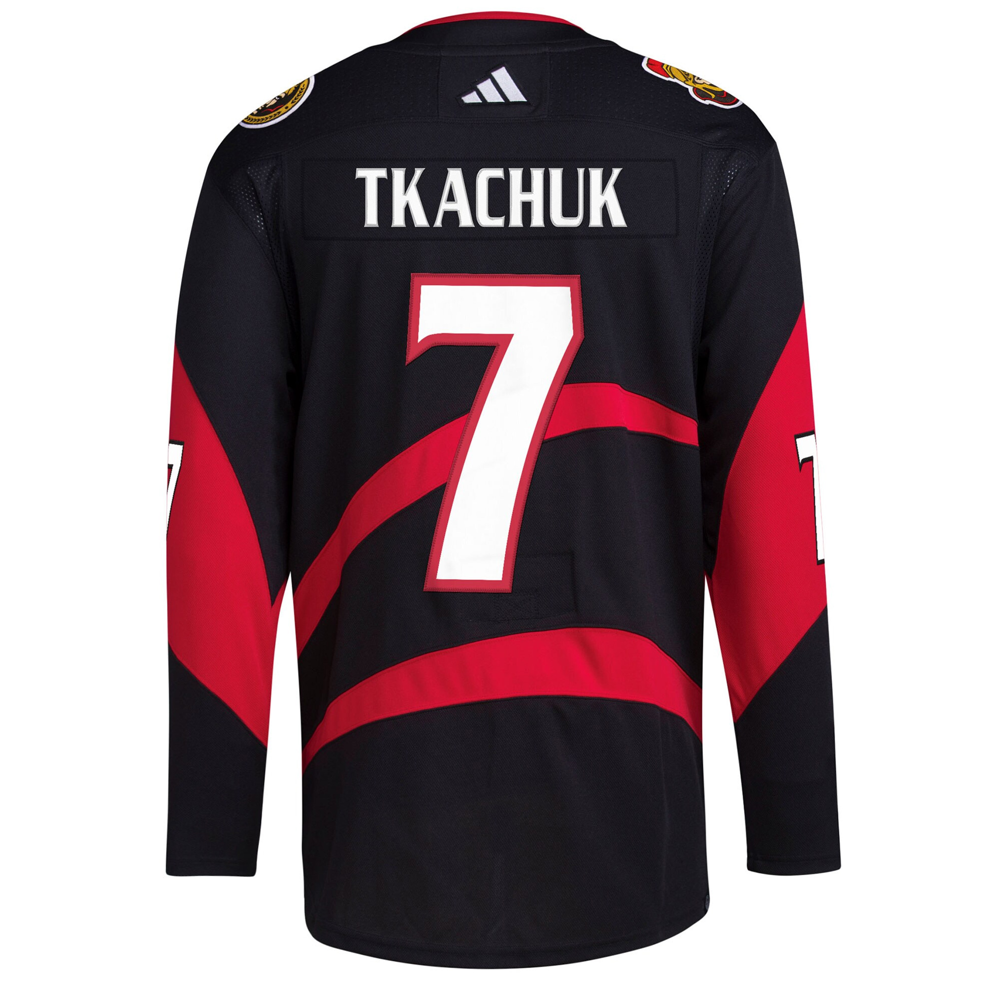 Brady Tkachuk Ottawa Senators Black Reverse Retro 2.0 Primegreen Jersey - All Stitched - Image 3