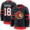 Tim Stutzle Ottawa Senators Black Home Premium Jersey - All Stitched