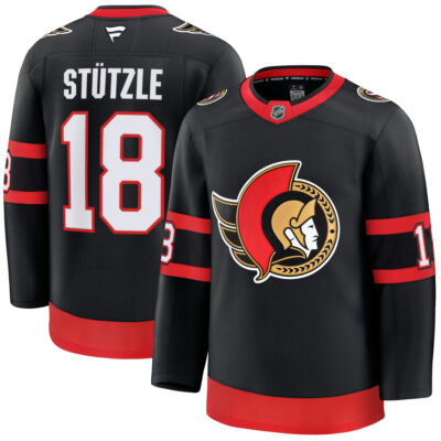 Tim Stutzle Ottawa Senators Black Home Premium Jersey - All Stitched