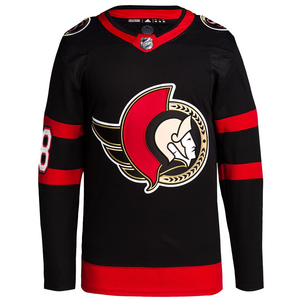 Tim Stutzle Ottawa Senators Black Home Primegreen Jersey - All Stitched - Image 2