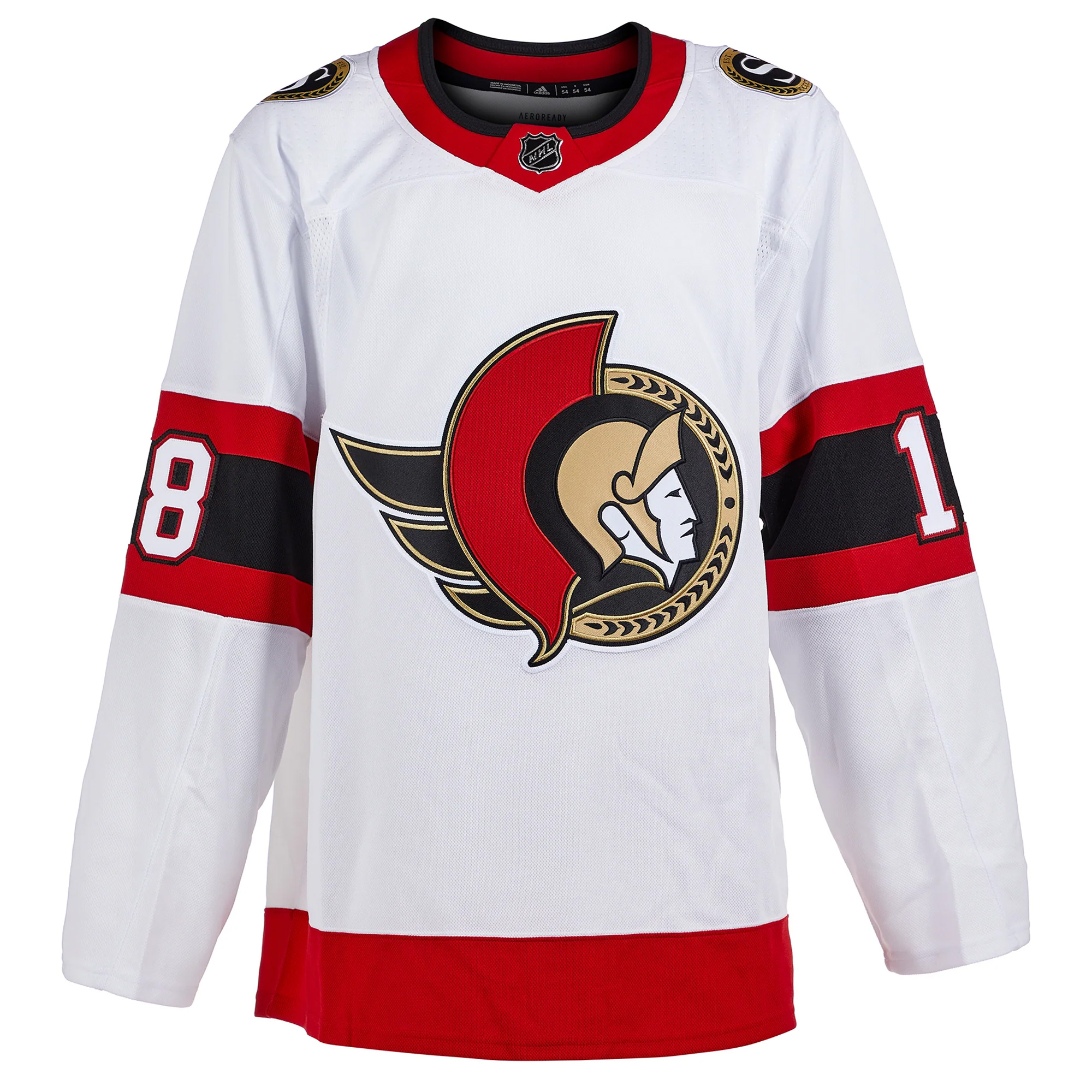 Tim Stutzle Ottawa Senators White Road Primegreen Jersey - All Stitched - Image 2