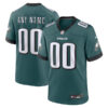 Custom Philadelphia Eagles Midnight Green Game Jersey - All Stitched