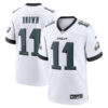 AJ Brown Philadelphia Eagles White Game Jersey - All Stitched