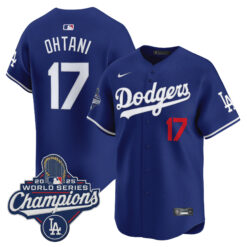 Shohei Ohtani Los Angeles Dodgers Royal Alternate 2025 World Series Champions Limited Jersey - All Stitched
