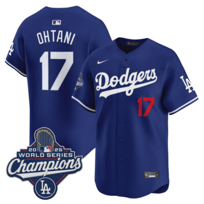 Shohei Ohtani Los Angeles Dodgers Royal Alternate 2025 World Series Champions Limited Jersey - All Stitched