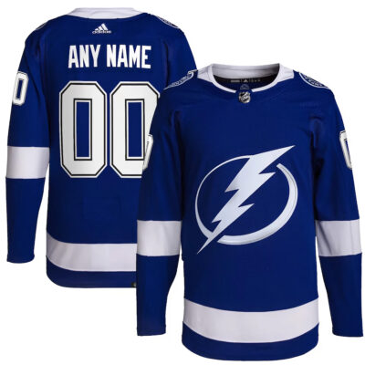 Custom Tampa Bay Lightning Royal Home Primegreen Jersey - All Stitched