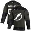 Custom Tampa Bay Lightning Camo Military Appreciation Primegreen Jersey - All Stitched
