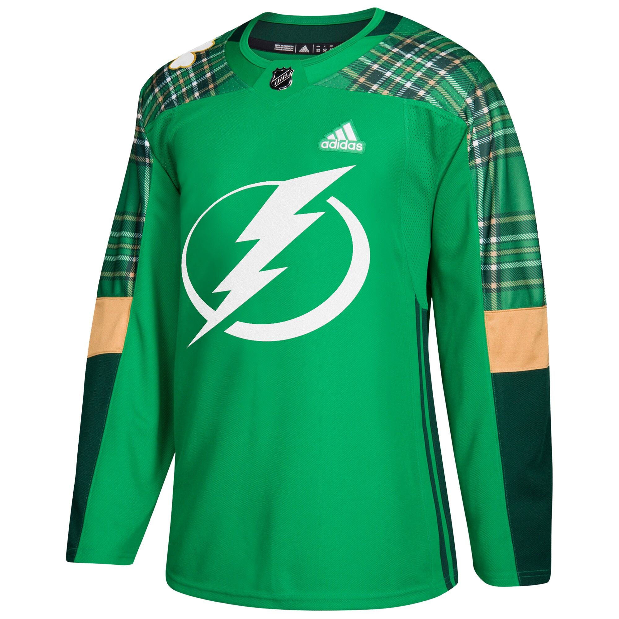 Custom Tampa Bay Lightning Green St. Patrick's Day Primegreen Jersey - All Stitched - Image 2