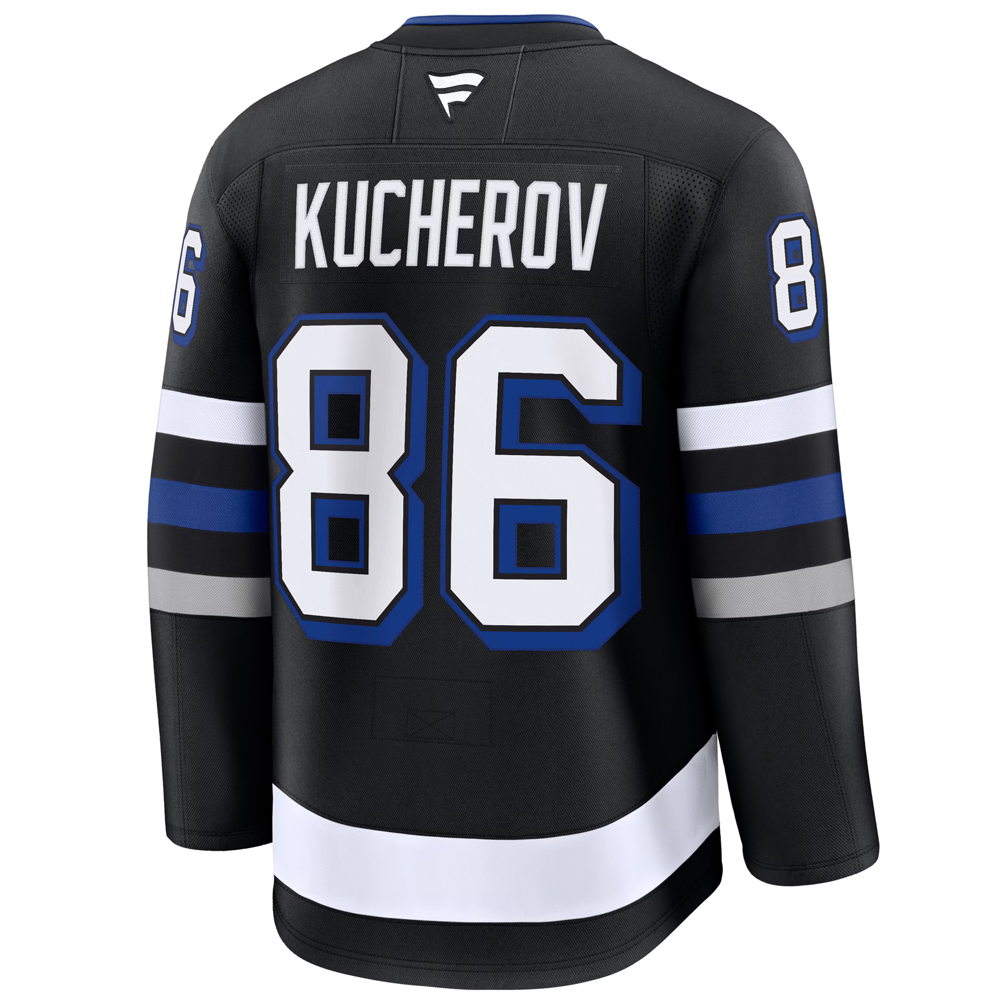 Nikita Kucherov Tampa Bay Lightning Black Alternate Premium Jersey - All Stitched - Image 3