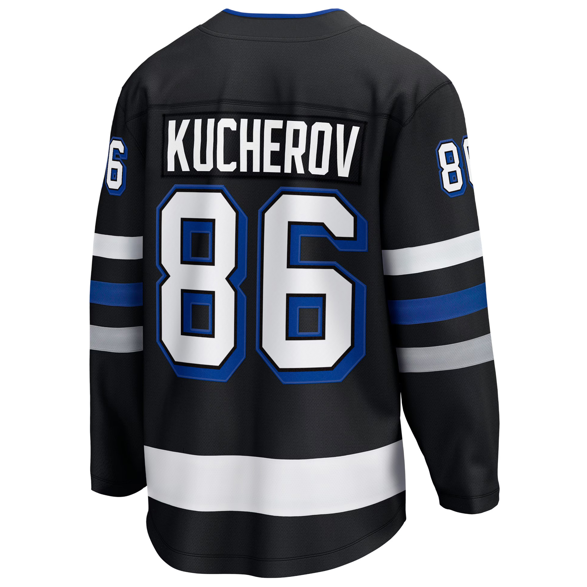 Nikita Kucherov Tampa Bay Lightning Black Alternate Jersey - All Stitched - Image 3
