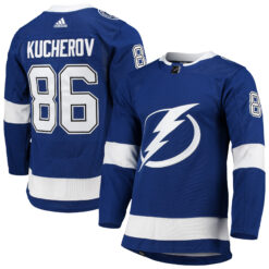 Nikita Kucherov Tampa Bay Lightning Royal Home Primegreen Jersey - All Stitched