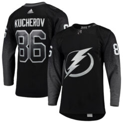 Nikita Kucherov Tampa Bay Lightning Black Alternate Primegreen Jersey - All Stitched