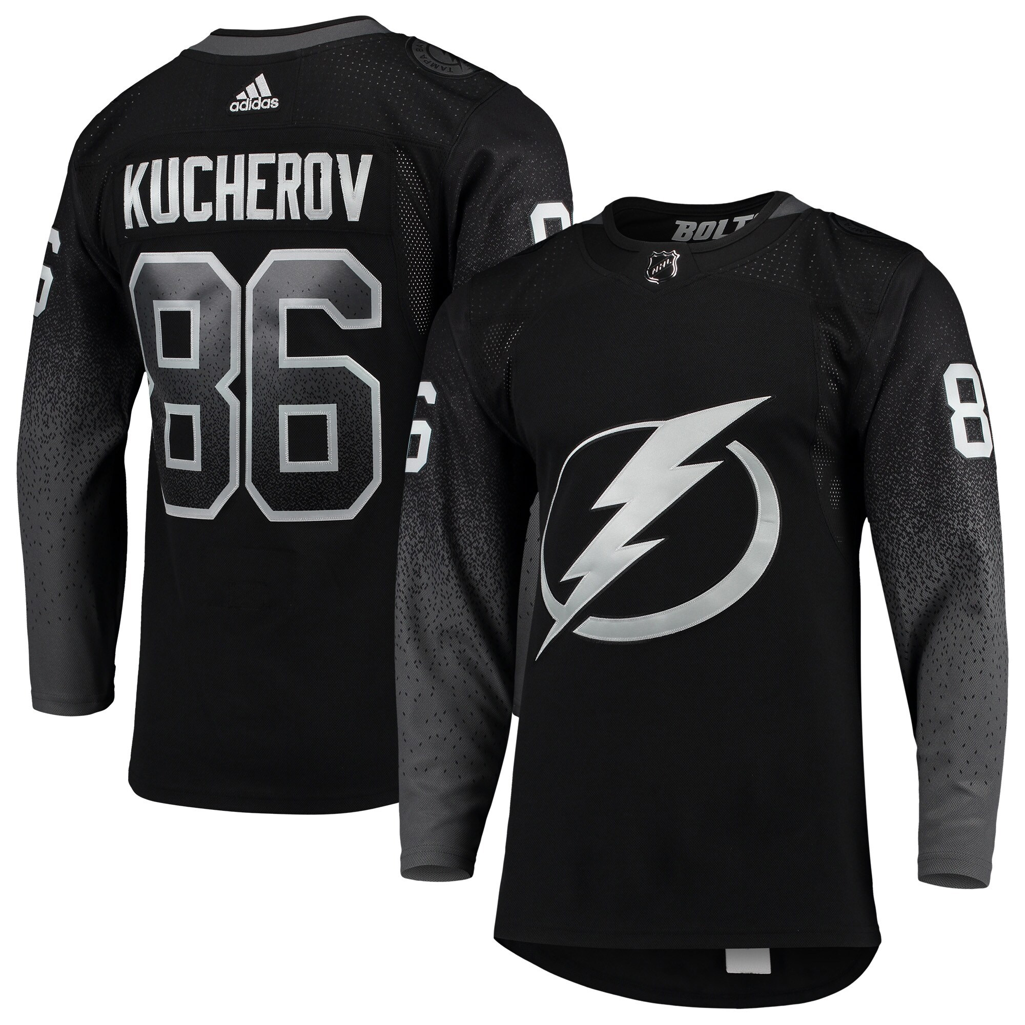 Nikita Kucherov Tampa Bay Lightning Black Alternate Primegreen Jersey - All Stitched