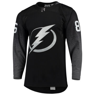 Alternative view of Nikita Kucherov Tampa Bay Lightning Black Alternate Primegreen Jersey - All Stitched