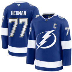 Victor Hedman Tampa Bay Lightning Royal Home Premium Jersey - All Stitched