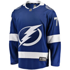 Alternative view of Victor Hedman Tampa Bay Lightning Royal Home Jersey - All Stitched