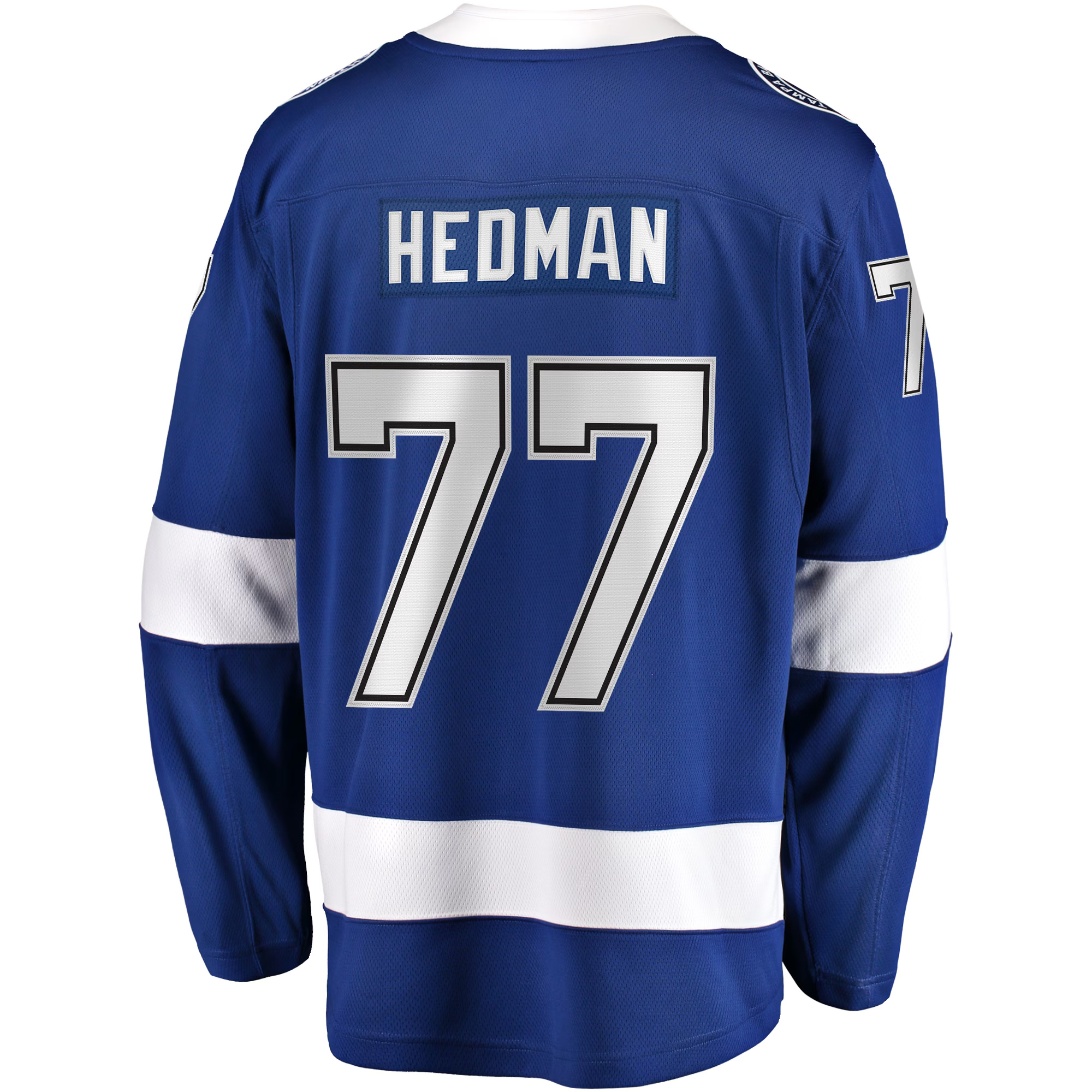 Victor Hedman Tampa Bay Lightning Royal Home Jersey - All Stitched - Image 3