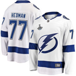Victor Hedman Tampa Bay Lightning White Away Jersey - All Stitched