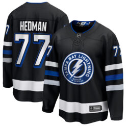 Victor Hedman Tampa Bay Lightning Black Alternate Jersey - All Stitched