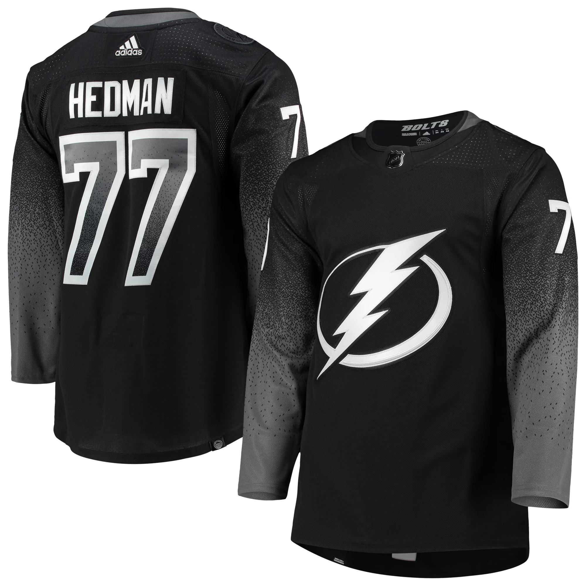 Victor Hedman Tampa Bay Lightning Black Alternate Primegreen Jersey - All Stitched