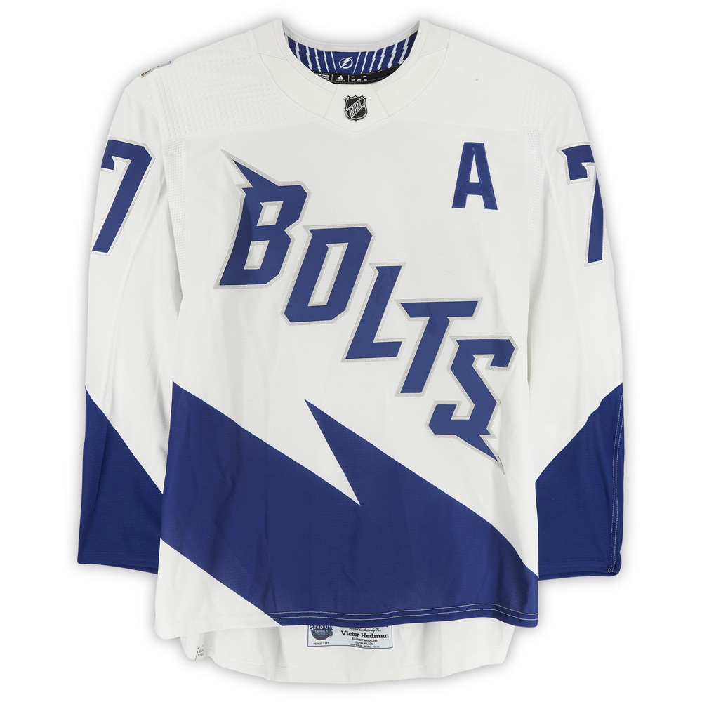 Victor Hedman Tampa Bay Lightning White 2022 Stadium Series Jersey - All Stitched - Image 2