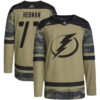 Victor Hedman Tampa Bay Lightning Camo Military Appreciation Jersey - All Stitched