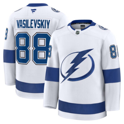 Andrei Vasilevski Tampa Bay Lightning White Away Premium Jersey - All Stitched