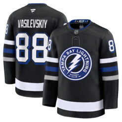 Andrei Vasilevski Tampa Bay Lightning Black Alternate Premium Jersey - All Stitched