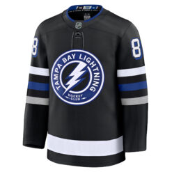 Alternative view of Andrei Vasilevski Tampa Bay Lightning Black Alternate Premium Jersey - All Stitched