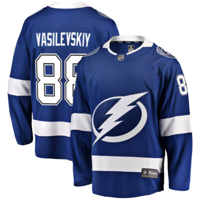 Andrei Vasilevski Tampa Bay Lightning Royal Home Jersey - All Stitched