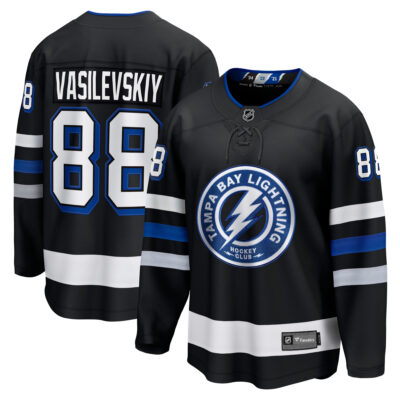 Andrei Vasilevski Tampa Bay Lightning Black Alternate Jersey - All Stitched