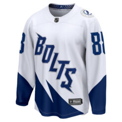 Alternative view of Andrei Vasilevski Tampa Bay Lightning White 2022 Stadium Series Jersey - All Stitched