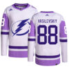 Andrei Vasilevski Tampa Bay Lightning White Hockey Fights Cancer Primegreen Jersey - All Stitched