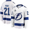 Brayden Point Tampa Bay Lightning White Away Jersey - All Stitched
