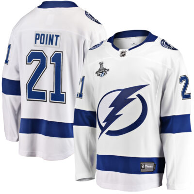 Brayden Point Tampa Bay Lightning White Away Jersey - All Stitched