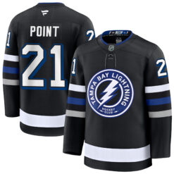 Brayden Point Tampa Bay Lightning Black Alternate Premium Jersey - All Stitched